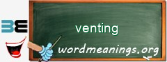 WordMeaning blackboard for venting